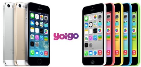 Precios iPhone 5S y iPhone 5C con Yoigo