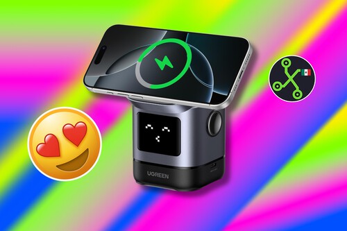 cargador inalambrico base amazon ugreen cara robot oferta descuento