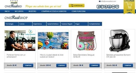 Accede a subastas y consigue descuentos con oneRealbid