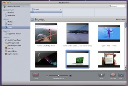 doubleTwist, gestión multimedia de nuestros dispositivos