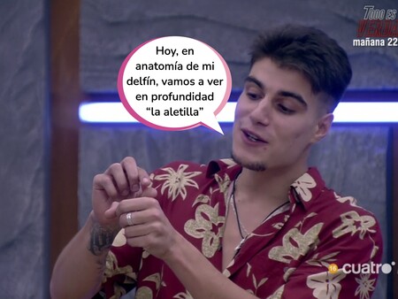 Julen de la Guerra aclara en 'Secret Story' porqué llama a su miembro viril 'the warrior dolphin' y Sandra Pica lo corrobora