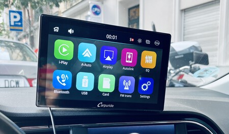 Pantalla secundaria Carpuride compatible con Android Auto y CarPlay