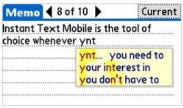 Instant Text Mobile, escribe más rápido