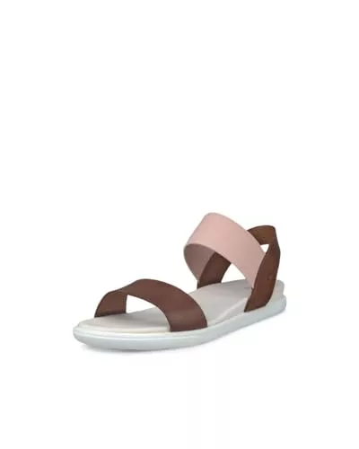 ECCO Sandalia Damara, Camel, 36 EU, marrón claro, 36 EU