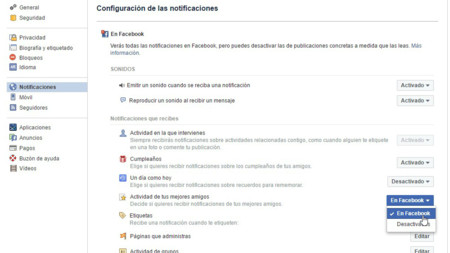 Configuracion De Las Notificaciones