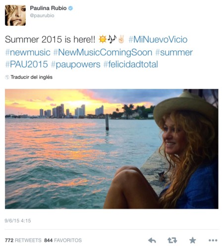 Paulina Rubio, su Twitter y la selectividad, mezcla explosiva