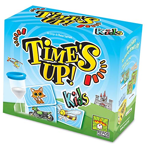 Repos Production | Time's Up! Kids | Juego Infantil de Mímica y Palabras Tabú | A Partir de 4 Años | De 4 a 12 Jugadores | 40 Minutos por Partida | Español
