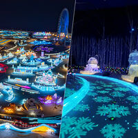 China se ha propuesto tener todas las megaestructuras más grandes del mundo. Y eso incluye un parque de hielo