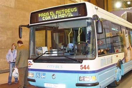 Paga el autobús con el móvil