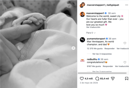 Lily hija de Max Verstappen