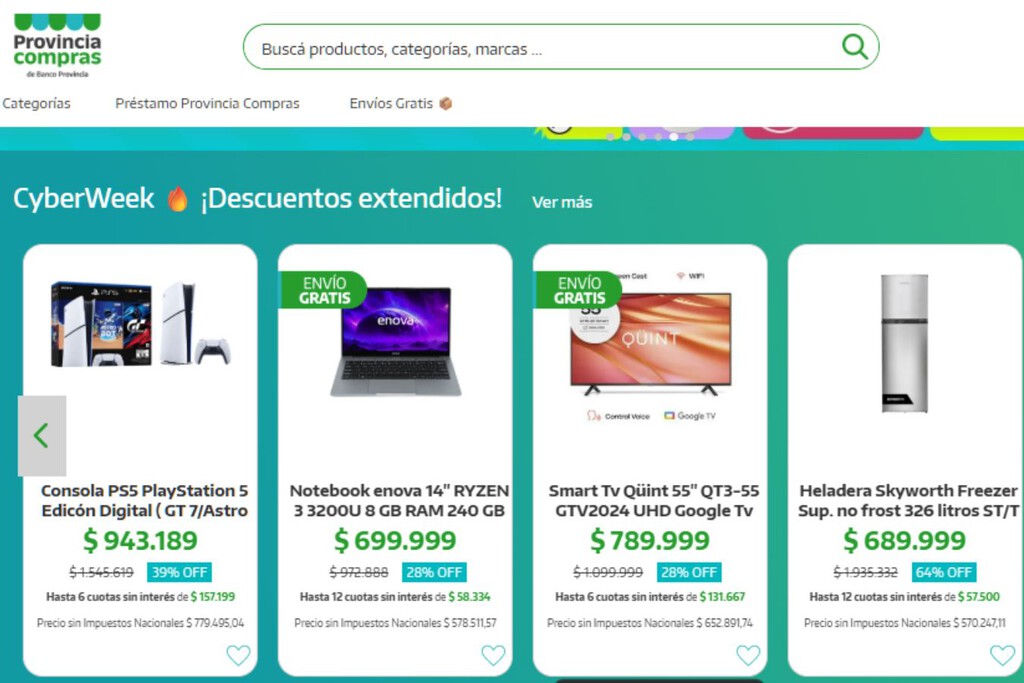 Después del éxito del Cyber Monday, Provincia Compras extiende beneficios con el Cyber Week hasta el 9 de noviembre: qué clase de promociones hay 