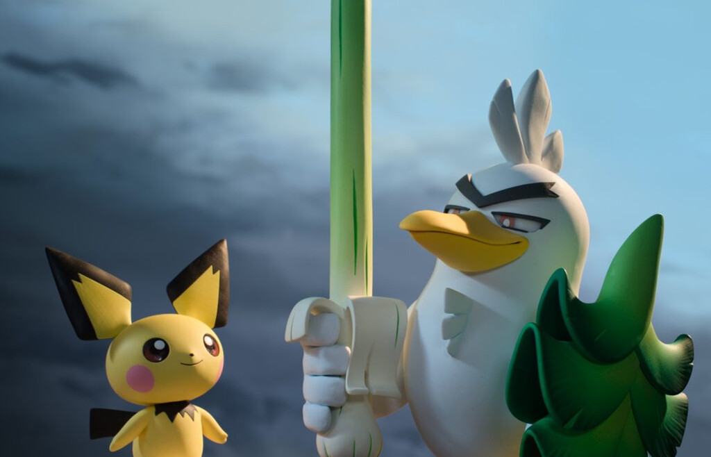 Sirfetch'd y Pichu se convierten en Don Quijote y Sancho Panza gracias a esta nueva serie de Pokémon creada por los padres de Wallace y Gromit