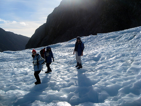 Trekking en glaciar de Nueva Zelanda
