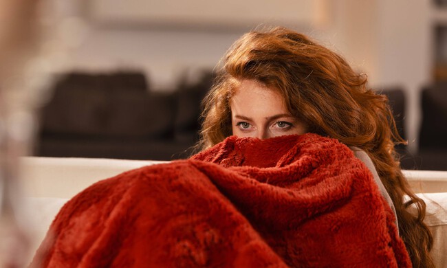 invierno frío en casa