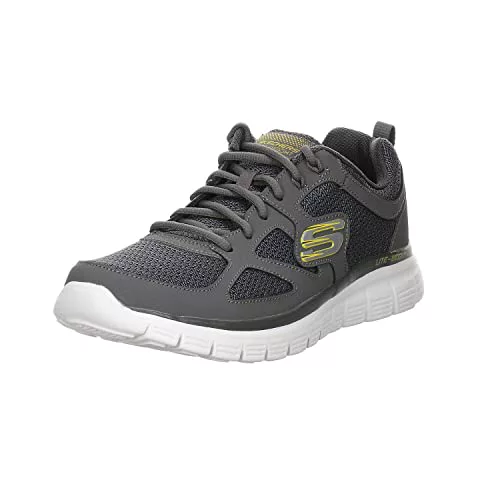Skechers Burns- Agoura Hombre Scarpe da Ginnastica, Grey, 43 EU