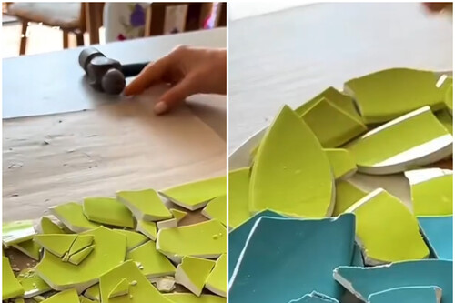 reutilizar plato roto