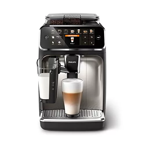 Philips Serie 5400 Cafetera Superautomática - Sistema de Leche LatteGo, 12 Variedades de Café