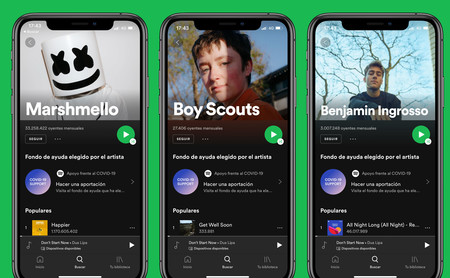 Spotify ahora permite que donemos dinero a músicos y a organizaciones para ayudar en la crisis: así puedes hacerlo
