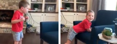El emotivo vídeo viral de un niño de cinco años con una enfermedad cerebral grave al caminar solo por primera vez
