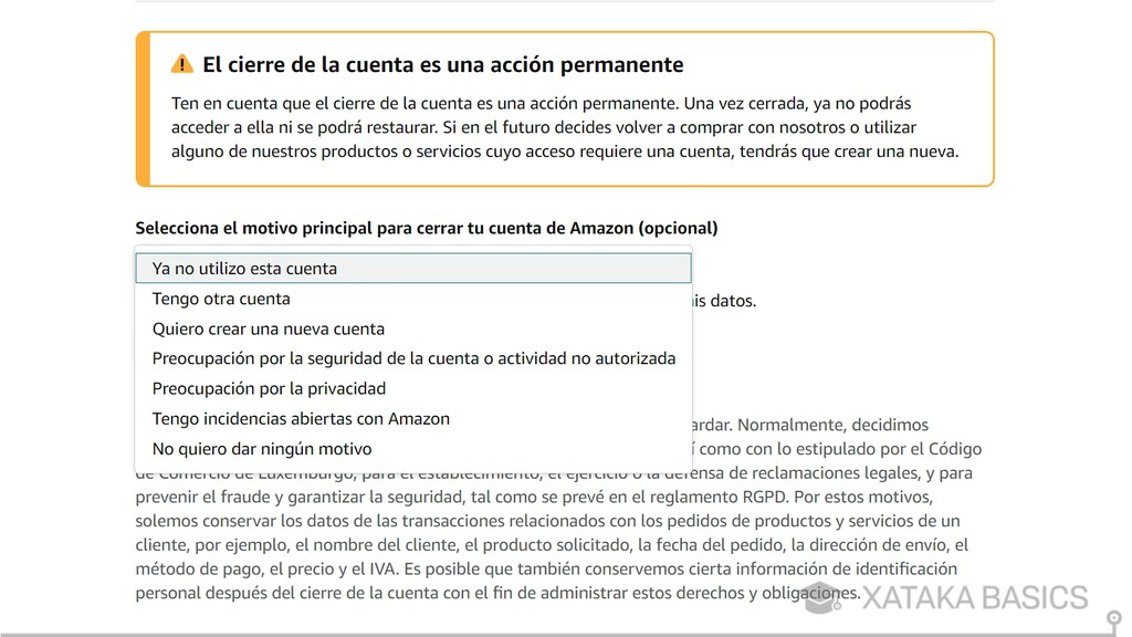 Cómo borrar o eliminar tu cuenta de Amazon definitivamente