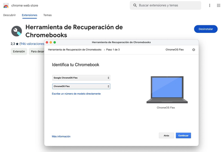 herramienta chrome os flex