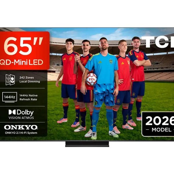TV QD-Mini LED 65" - TCL 65C6K Pro, UHD 4K, TCL AiPQ Processor, Smart TV con Google TV, Dolby Vision-Atmos