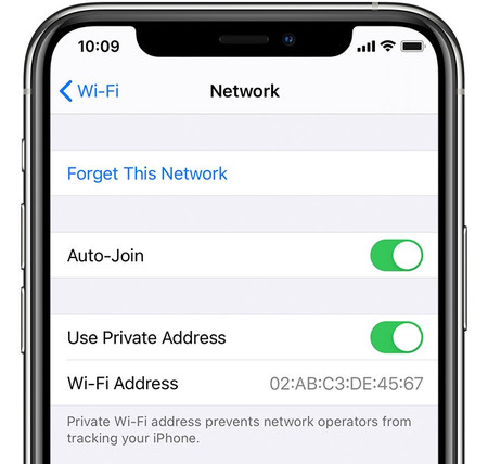 Ios14 Iphone 11pro Settings Wifi Network Use Private Address On