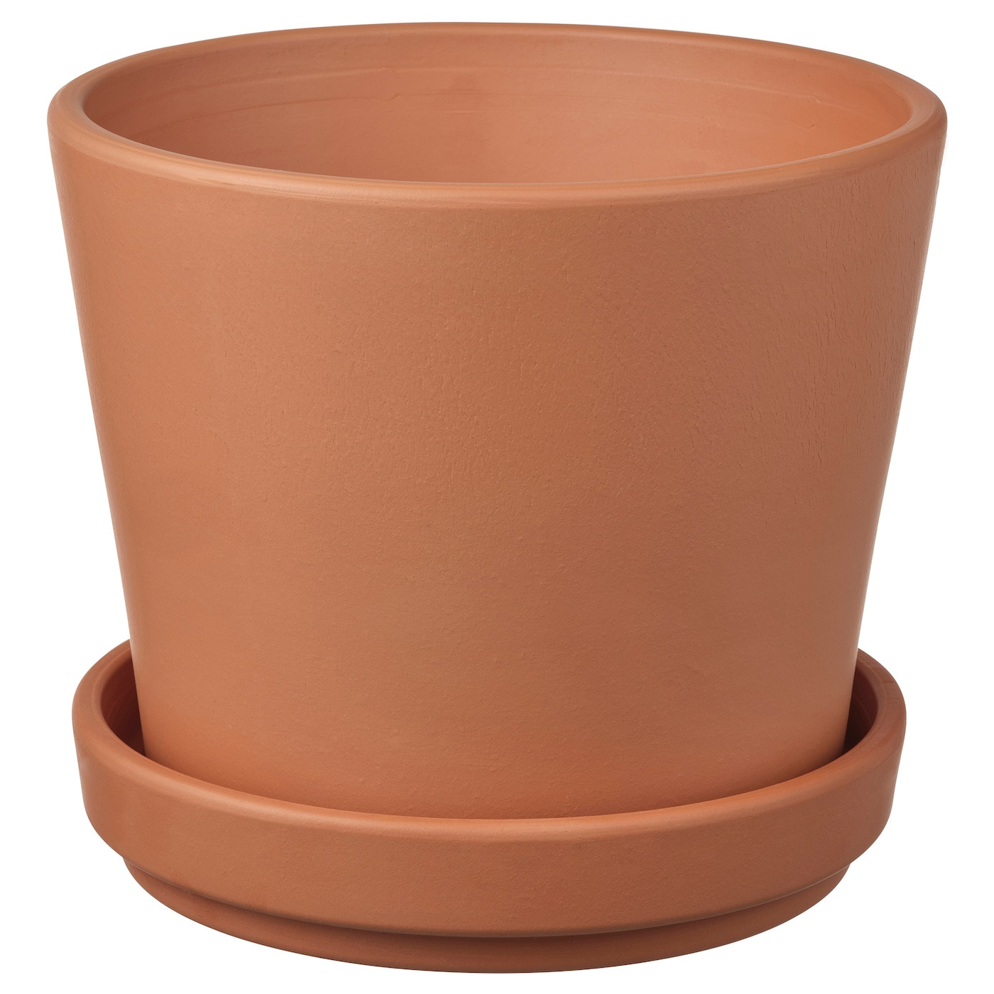 BRUNBÄR 
Maceta con plato, exterior terracota, 24 cm