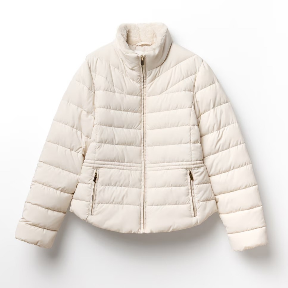 Chaqueta acolchada con forro de peluche de Sfera