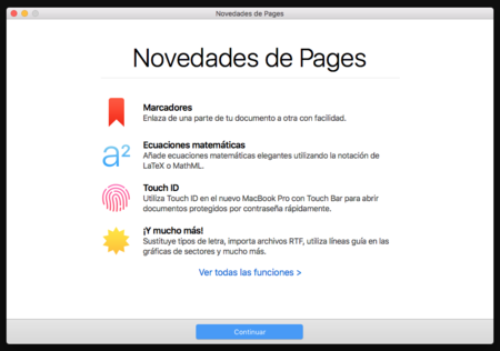 iWork también se actualiza en iOS y macOS: LaTeX y Touch ID para todos