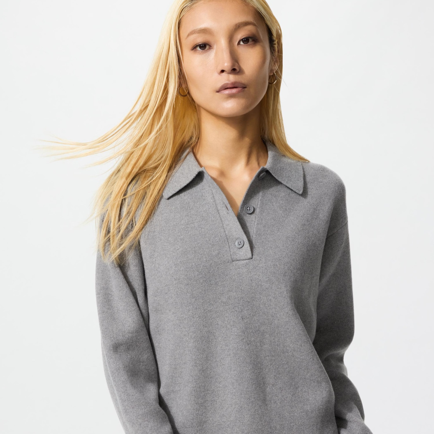 Jersey algodón suave cuello polo