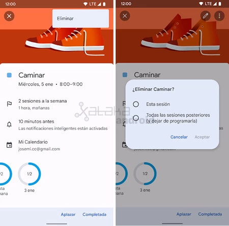 Google カレンダーの目標