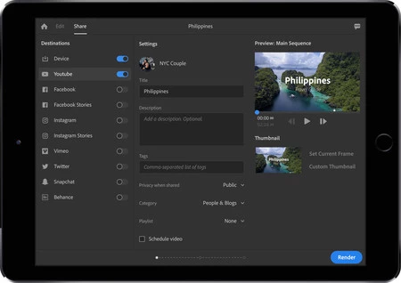 iPad Youtube 共有