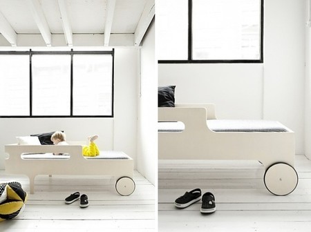 Cama con ruedas como primera cama del niño