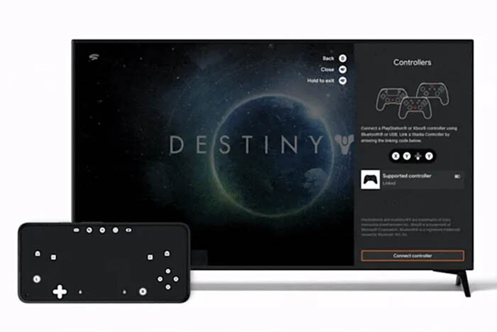 Google ya permite usar el móvil como gamepad para jugar a Stadia en la tele sin necesidad de usar un control pad clásico