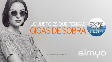 Simyo regala 20 GB de datos a todos sus clientes para usarlos en verano
