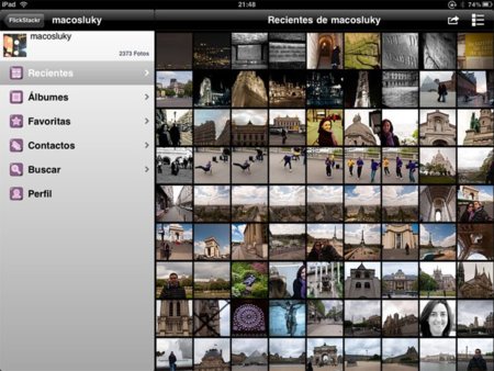 FlickStackr, el aliado perfecto en tu iPad para tu cuenta de Flickr