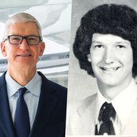 Tim Cook comanda a Apple há 14 anos e tem patrimônio líquido de US$ 2,6 bilhões; seu primeiro emprego foi aos 11 anos, para economizar para a faculdade