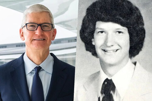 Tim Cook entregava jornais para juntar dinheiro e pagar pela faculdade | Imagem: Tim Cook e Wikimedia Cominos Yearbook