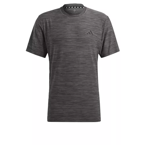 adidas Hombre Train Essentials Stretch Training Tee, Black/Grey Five/Black, M