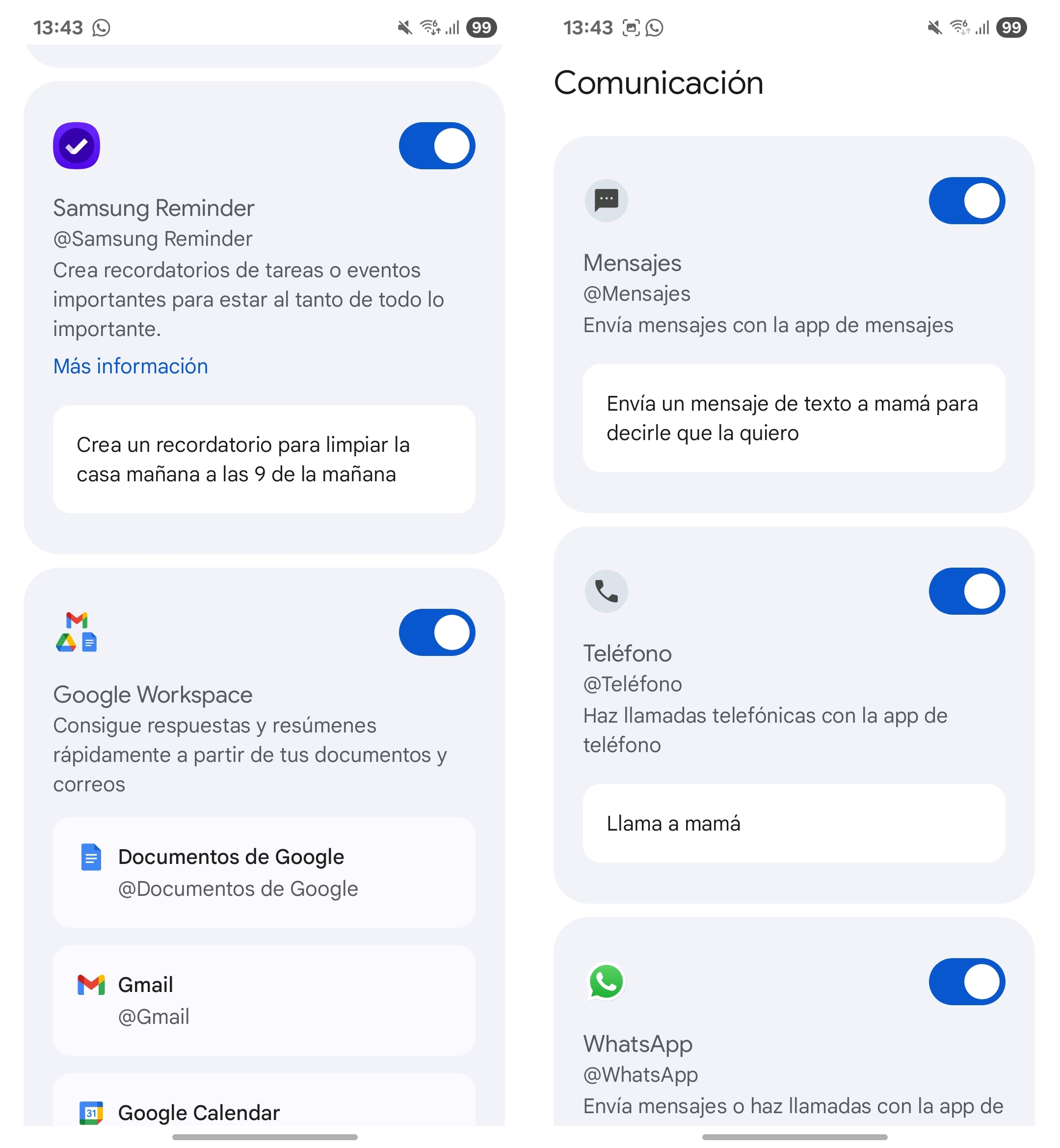 Aplicaciones de Gemini