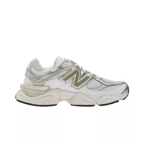 New Balance Zapatillas Unisex U9060 41.5 EU Blanco Estilo de Vida Zapatos Mujer Hombre Chunky Zapatillas Abzorb Eva Confort Transpirables Amortiguación