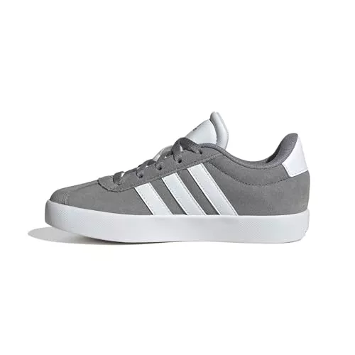 adidas Vl Court 3.0 Shoes Kids, Zapatilla de deporte Unisex niños, grey three Cloud white grey two, 40 EU