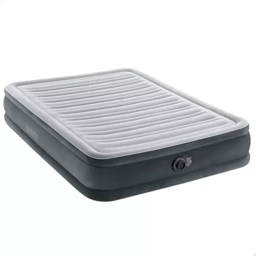 Intex 67768 Dura-Beam Deluxe Comfort-Plush Colchón Hinchable, 137 x 191 x 33 cm