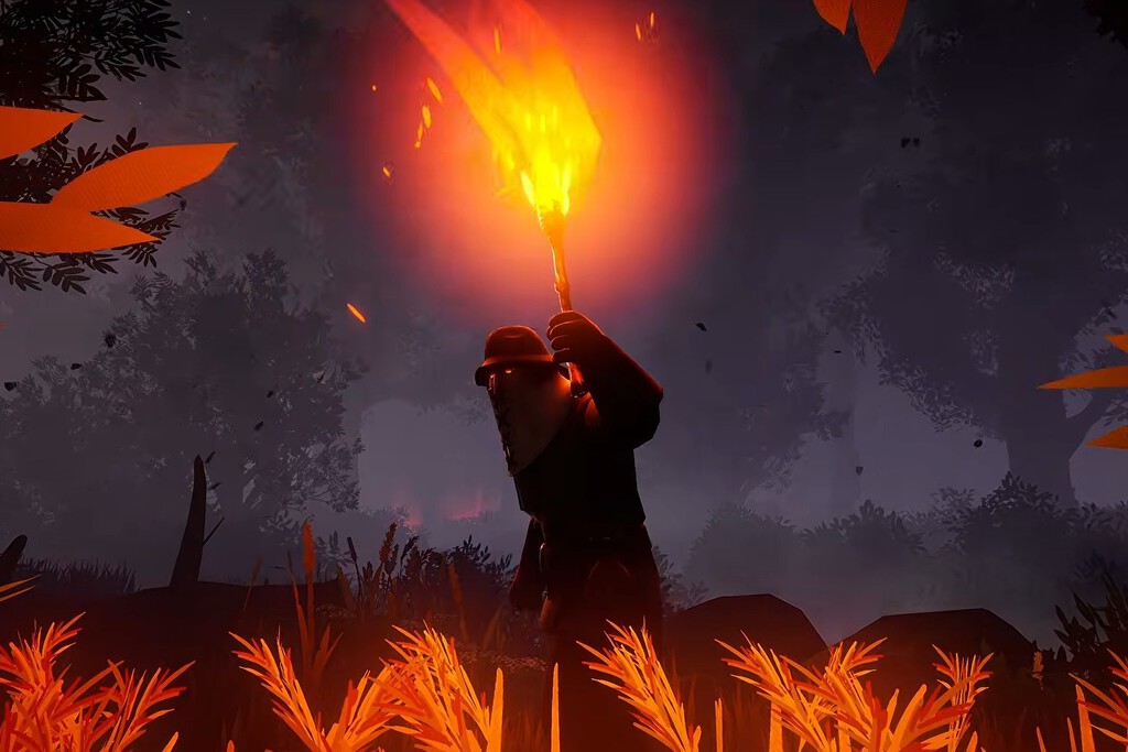 Escena de terror folclórico en Hunter's Moon