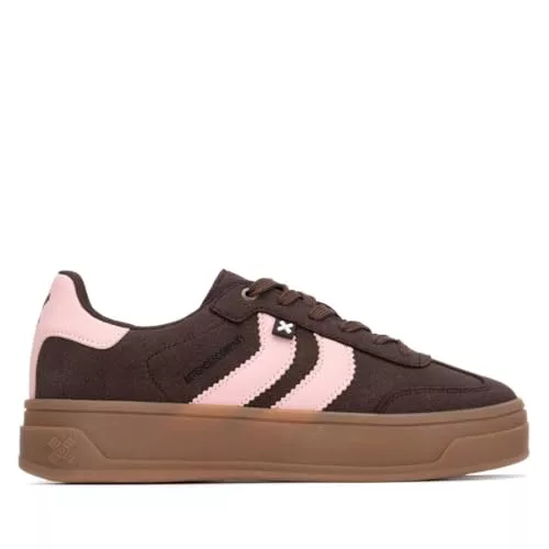 XTI - Zapatilla Mujer Marron - Calzado Cómodo y Versátil - Moda Casual - Modelo 14458604 (Talla 40)