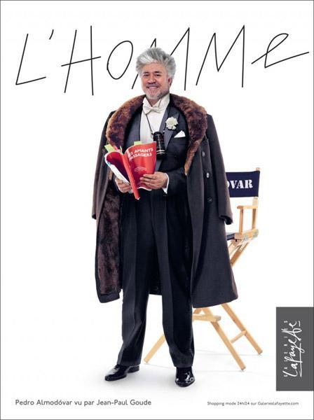 Las Galeries Lafayette Homme tienen un toque ibérico y Pedro Almodóvar se lo pone