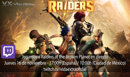 Streaming de Raiders of the Broken Planet a las 17:00h (las 10:00h en Ciudad de México)