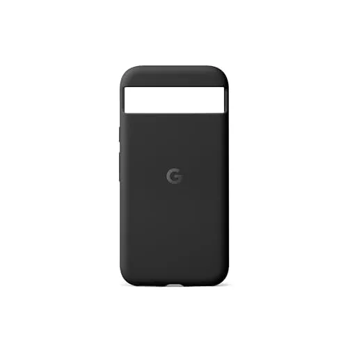 Google Funda Pixel 8a - Silicona Duradera y Resistente a Las Manchas - Funda de teléfono Android - Obsidiana