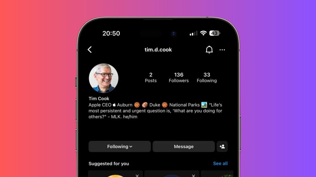 Un usuario suplanta la identidad de Tim Cook y hasta sus vicepresidentes lo confunden con el original Un usuario suplanta la identidad de Tim Cook y hasta sus vicepresidentes lo confunden con el original